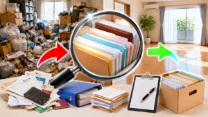 ゴミ屋敷片付けで重要書類を探すコツとは