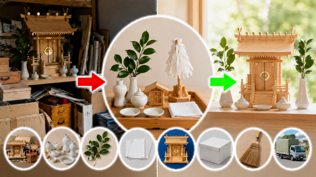 遺品整理で神棚を処分する際の正しい方法