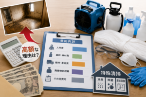 特殊清掃の料金はなぜ高い？費用内訳を詳しく解説