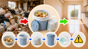 ゴミ屋敷片付けで生ゴミを処理する際の注意点
