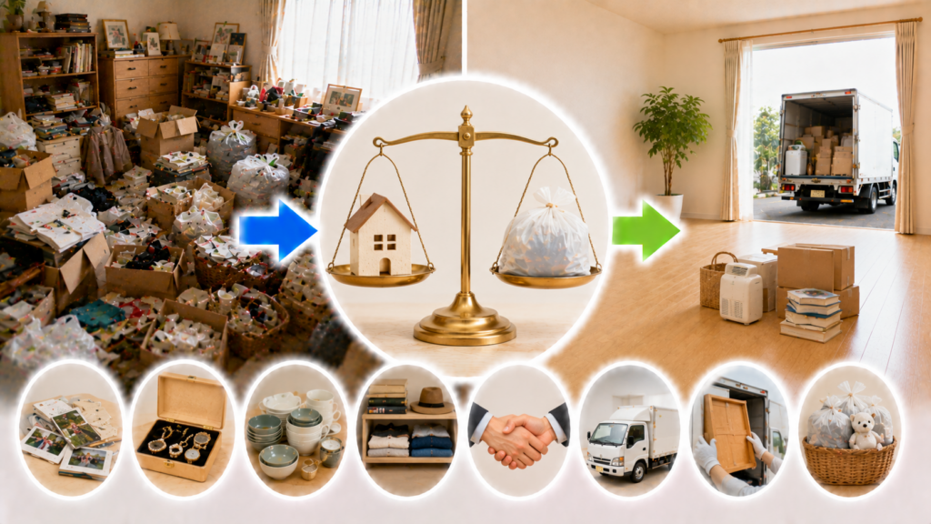 生前整理と不用品回収の違いとは