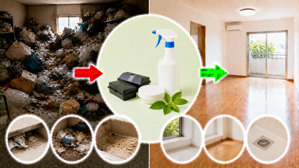 ゴミ屋敷でゴキブリが大量発生する原因と対策