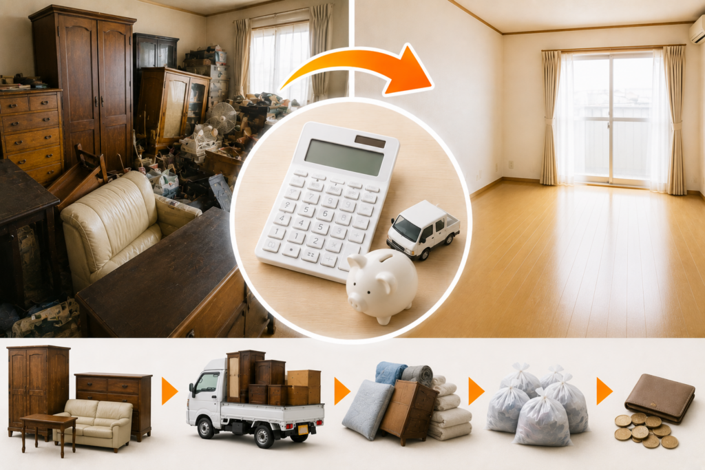 遺品整理で大型家具を処分する方法と費用相場