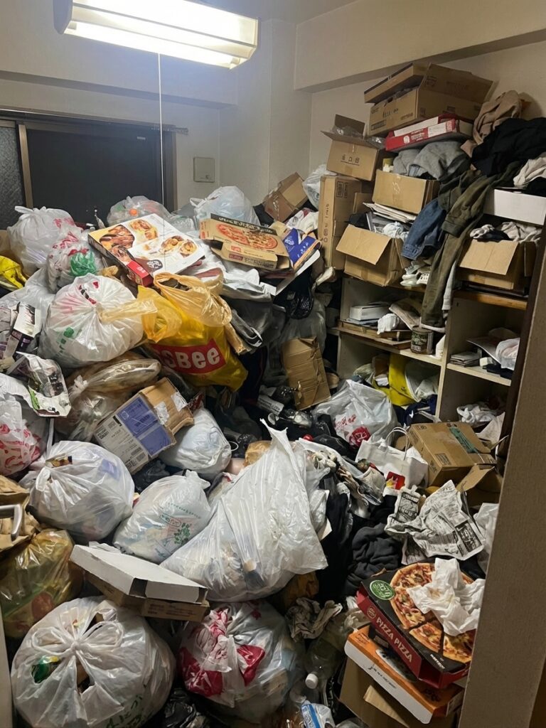 ゴミ屋敷片付け｜広島県三次市1LDK戸建て（一軒家）Ｔ.Ａ様の作業事例 Before