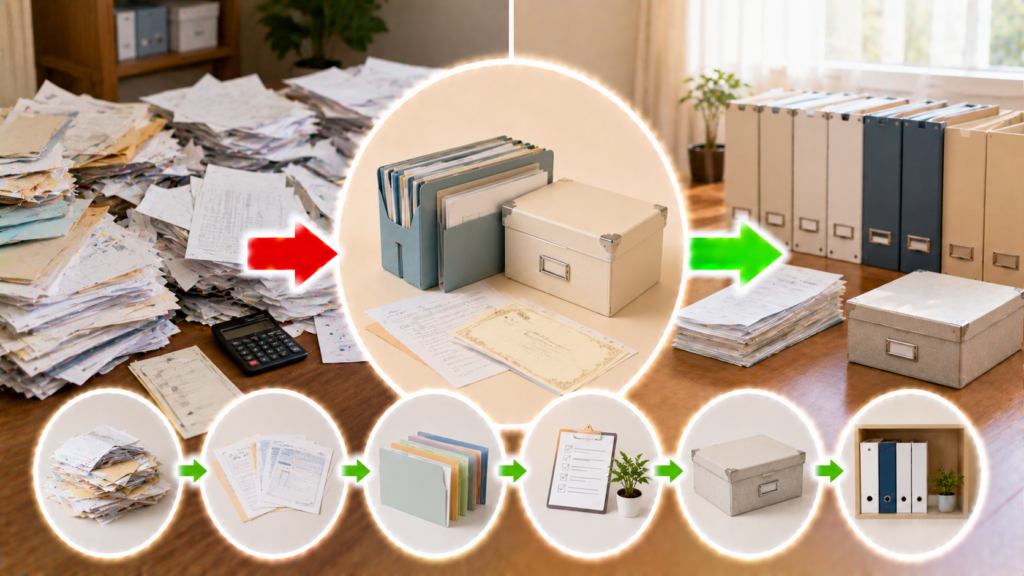 生前整理で重要書類を整理する方法を解説