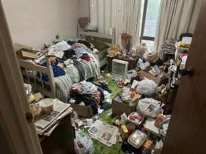 北海道利尻町1KアパートS様のゴミ屋敷片付け事例