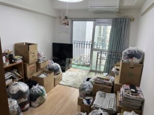 北海道西興部村2LDKアパートS様のゴミ屋敷片付け事例
