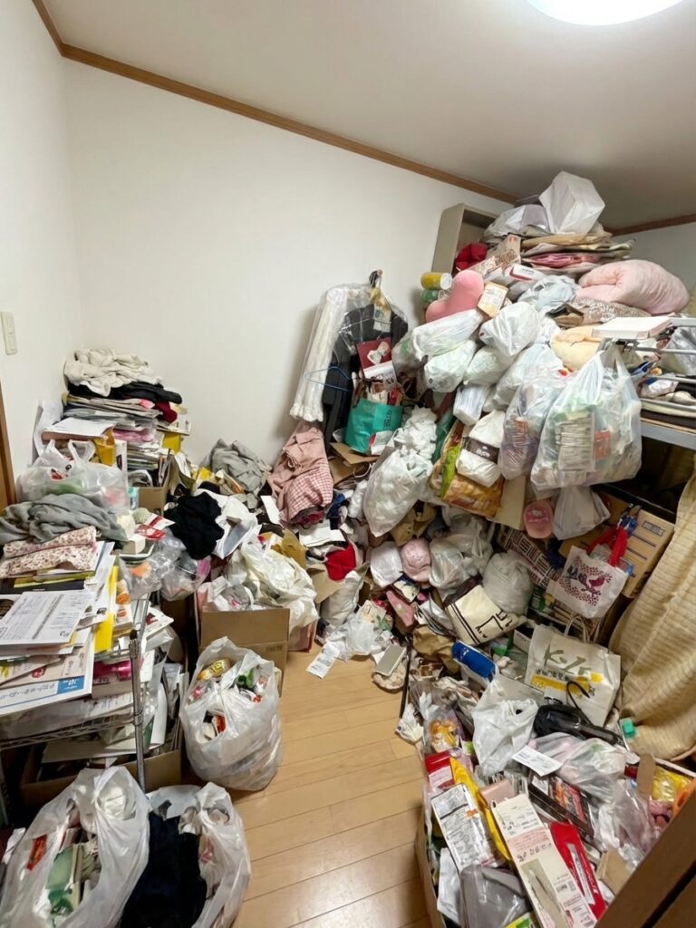 北海道湧別町1RアパートY様のゴミ屋敷片付け事例 Before