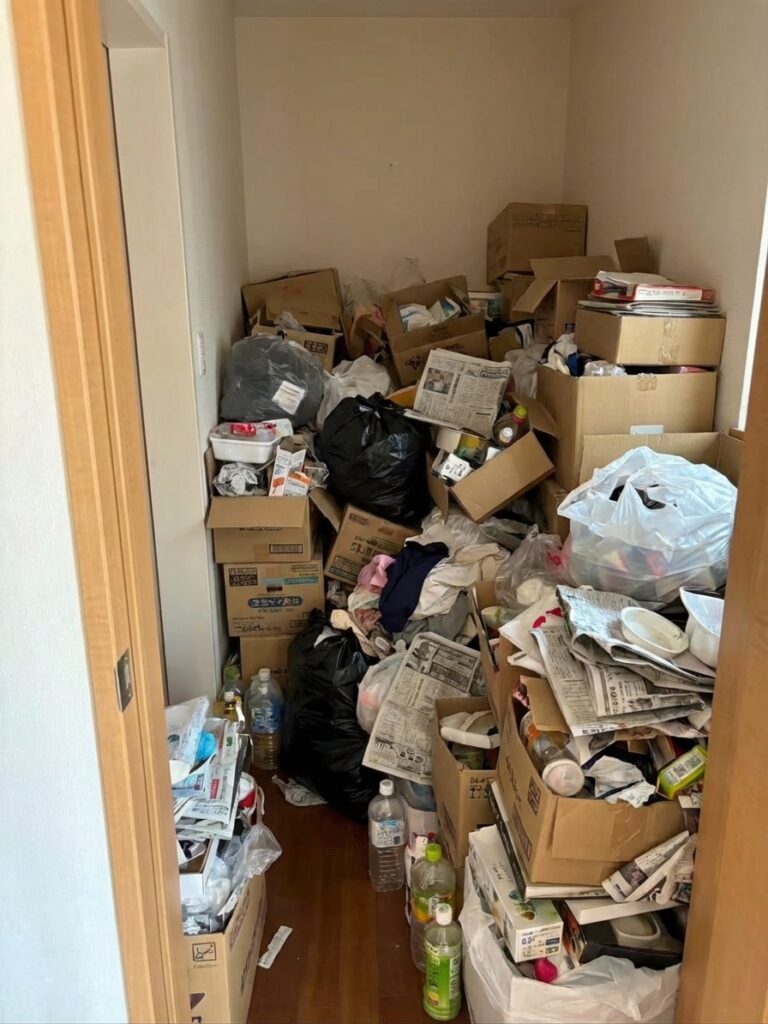 北海道壮瞥町3LDK以上マンションE様のゴミ屋敷片付け事例 Before