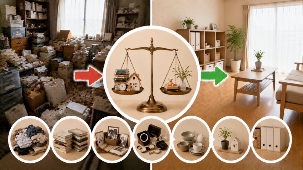 生前整理と断捨離の違いをわかりやすく紹介