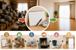 遺品整理のスケジュール例｜効率よく進める方法